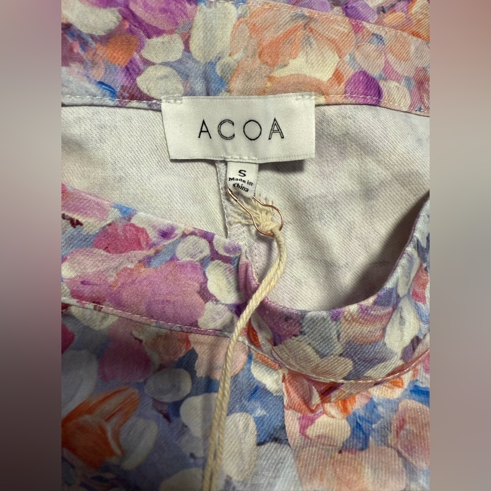 NWT Acoa Floral Pants - Picture 8 of 8
